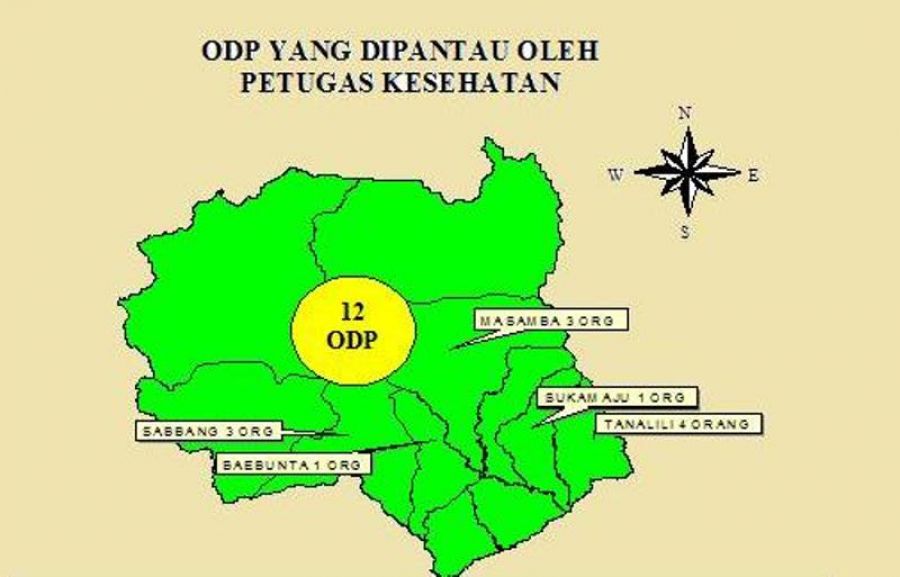 TGC Dinkes Kini Pantau 12 ODP di Luwu Utara. Berikut Sebarannya
