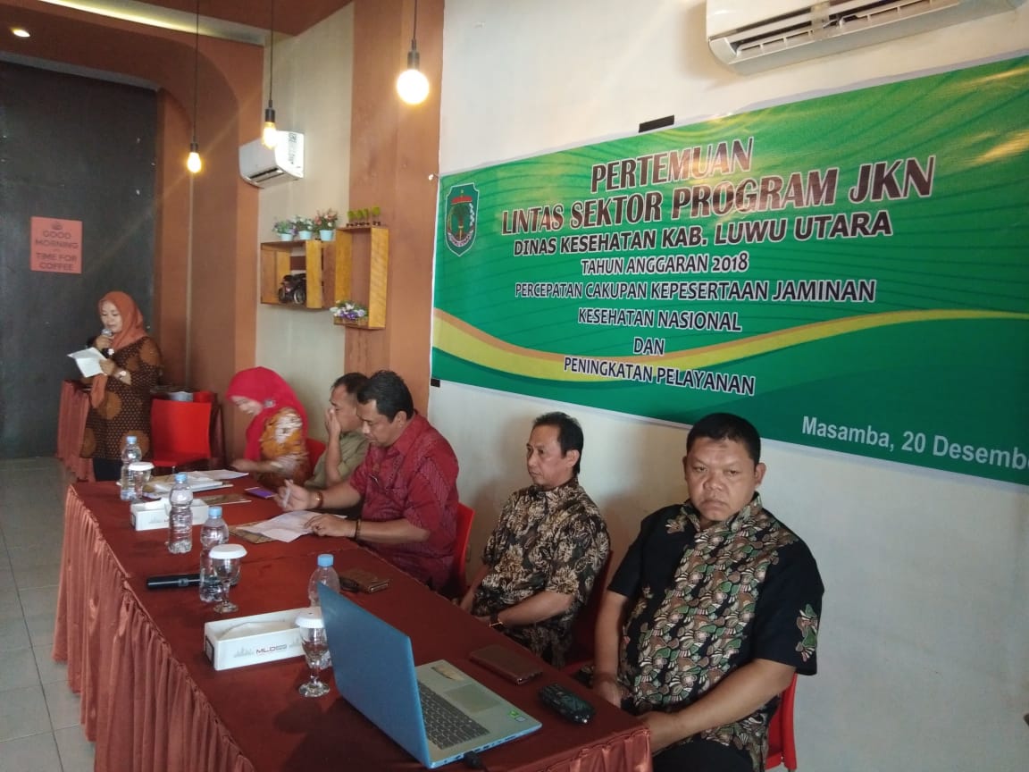 Wujudkan Masyarakat Sehat, Dinas Kesehatan Luwu Utara Gelar Pertemuan Lintas Sektor Program JKN